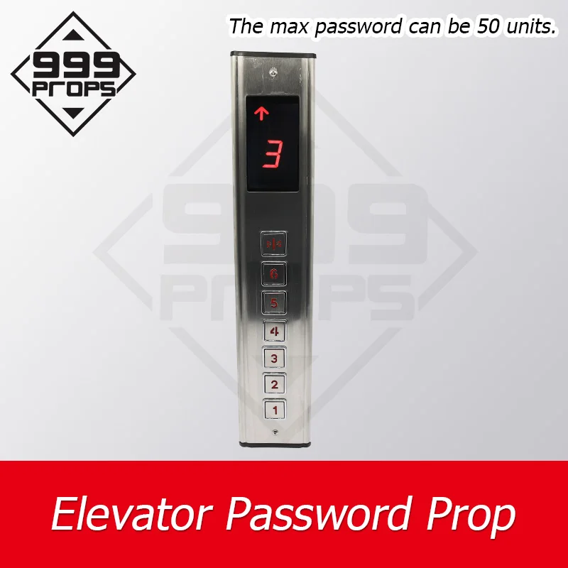 Elevator prop live escape room game elevator prop input correct password to unlock room escape devices