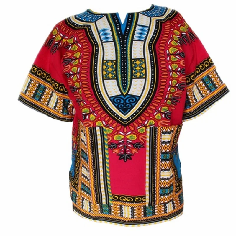 (Schnelles verschiffen) dashiki mode design afrikanischen traditionellen gedruckt 100% baumwolle Dashiki T-shirts für unisex (MADE IN THAILAND)