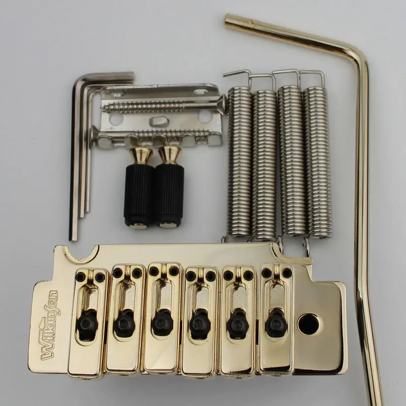 Wilkinson WVS50K Electric Guitar Tremolo System Bridge With matching Satin Saddles