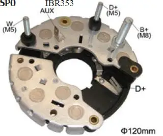 

NEW HNROCK ALTERNATOR RECTIFIER 12426500 BHP121004 1127320706 1127320707 134002 139163 81111957 940038353 IBR353 RB-52H RB-53H