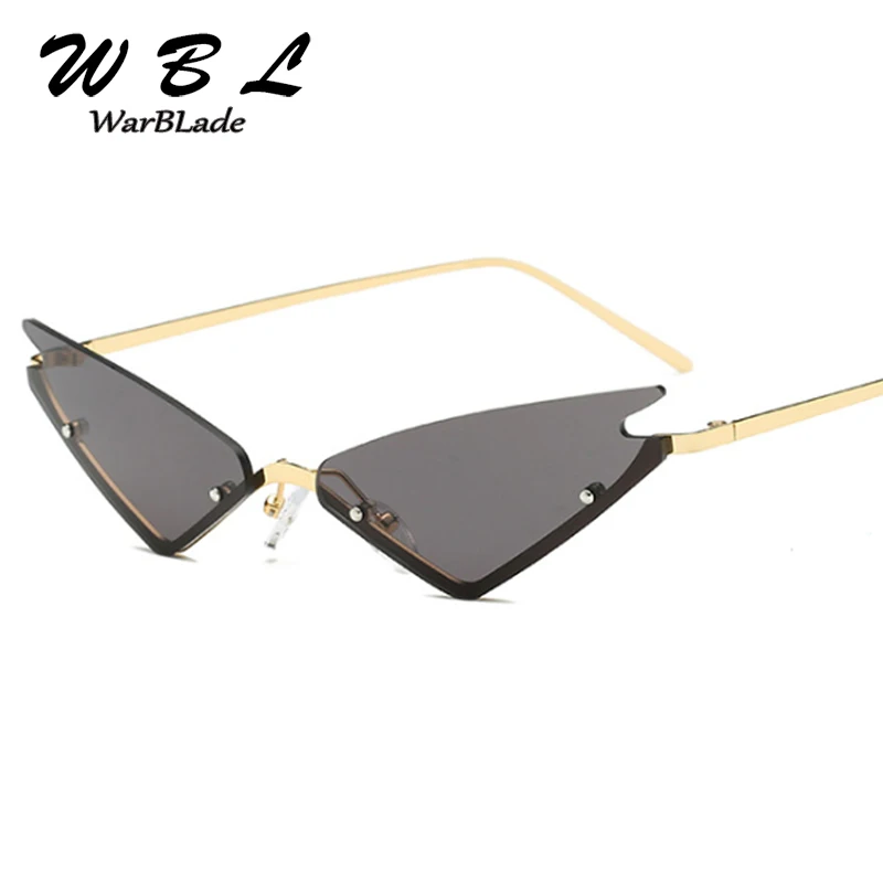 WarBLade High Quality Cat Eye Sunglasses Female Sun Glasses Metal Frame Mirror Ladies Shades 2019 Trending Eyewear Women New