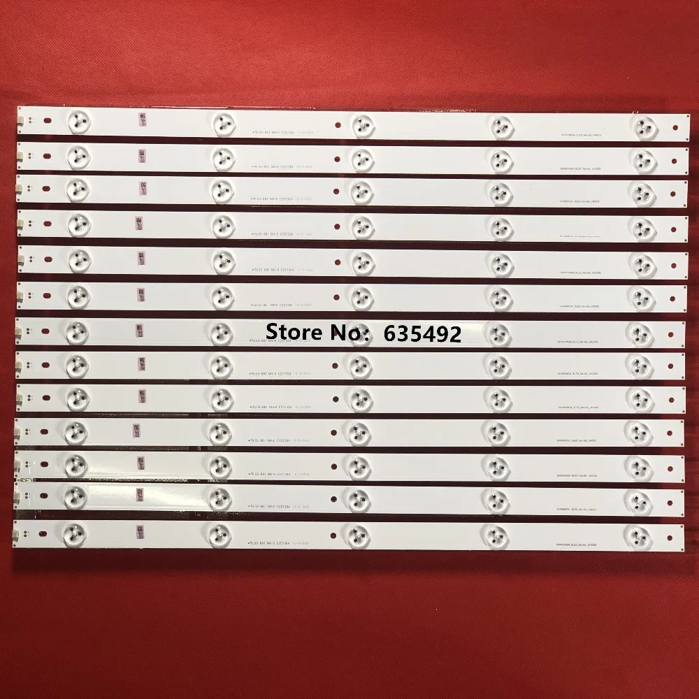 5 セット = 55 個 LED ストリップ 5 ランプ E257384 SVH500A24 5LED Rev06 HD500DF-B54 RSAG7.820.6660 LTDN50K220W 50H5GB 50H5C 50H4C 50H4CA
