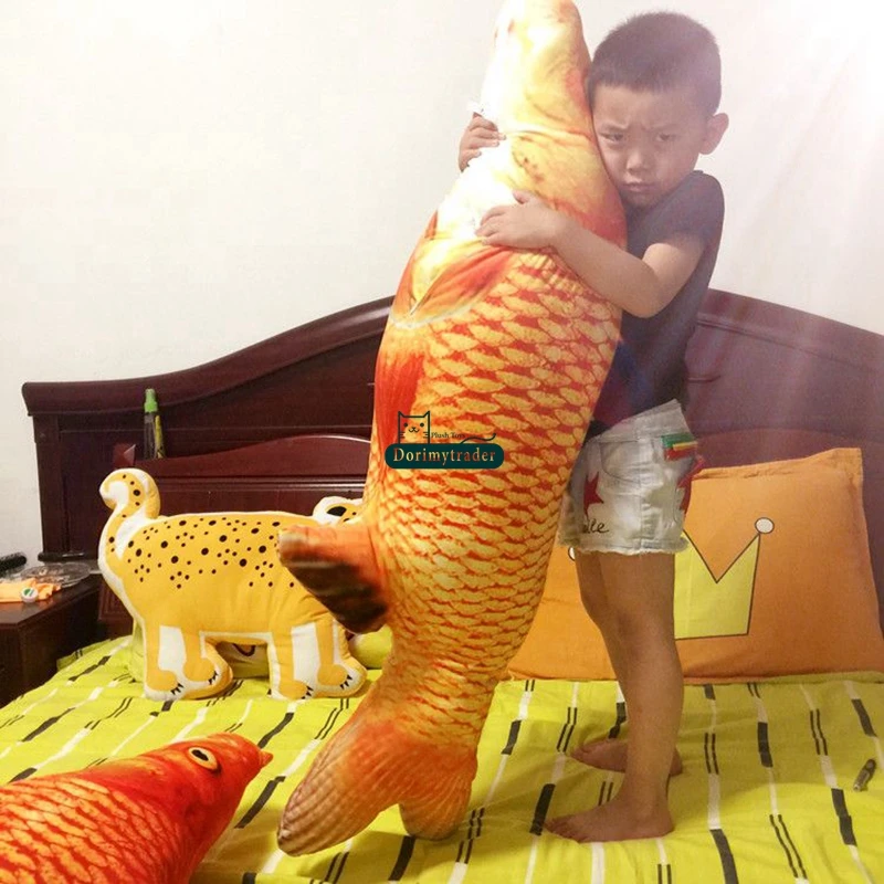 

Big Simulation Animal Carp Plush Toy Stuffed Realistic Animals Fish Pillow Doll for Baby Gift Decoration Props 47inch 120cm