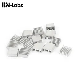 En-Labs 50pcs Silver 14x14x6mm Aluminum Heat Sink Radiator Heatsink  HDD RAM CPU GPU Amplifier Electronic Chip heat dissipation