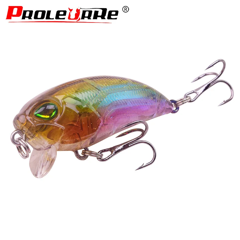 

Proleurre Topwater Fishing Lures 5cm 8g Crankbait Wobblers Artificial Laser Fish bait Bass Swimbait Minnows Fishing tackle PR047