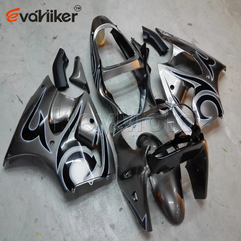 ABS fairing for ZX6R 2000 2001 2002 silver ZZR600 2005 2006 2007 2008 Motorcycle panels Injection mold