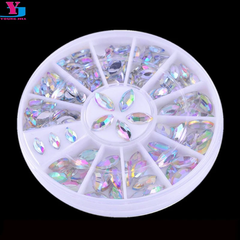 

Hot 3D Boat Stone Nail Art Decorations Bling Charm Rhinestone For Nail Pedras Para Unha Unghie DIY Acrylic Tool Ongle With Wheel