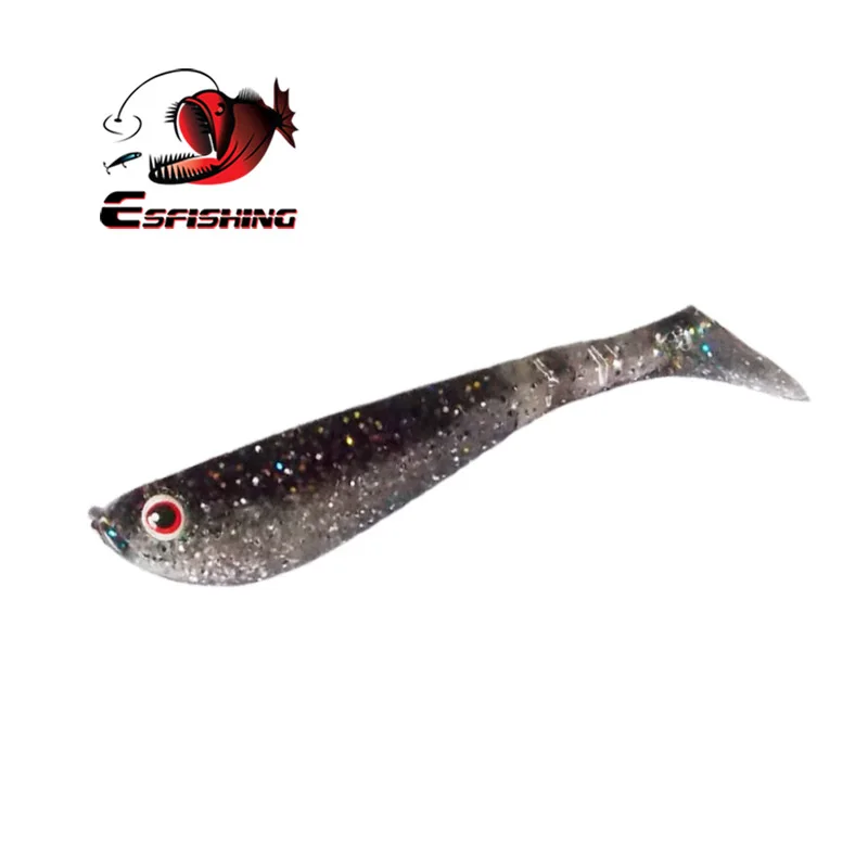 ESFISHING Vibro Shad 62mm2.8g 10 Chiếc Bionic 3D Mắt Silicone Mềm Mồi Leurre Souple Pesca Pike Dụ Câu Cá Giá Rẻ vận Chuyển