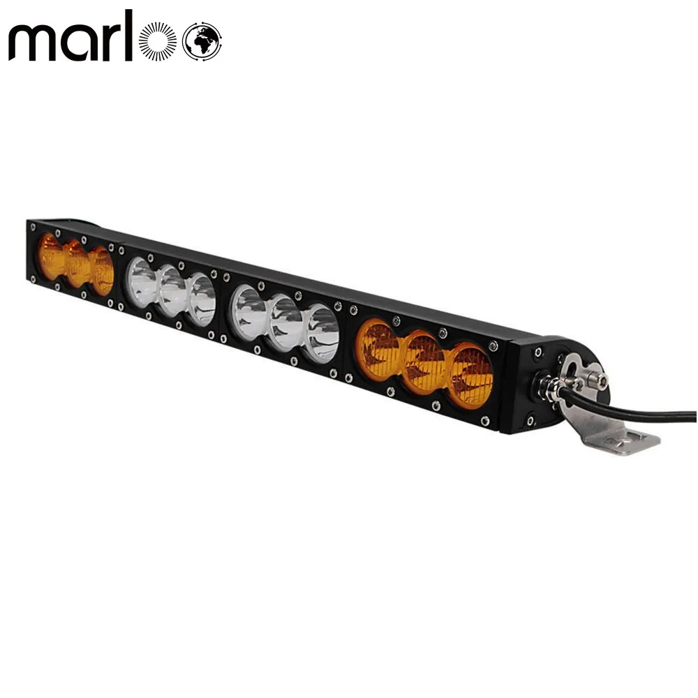 

22 Inch 120W Led Fog Light Bar LED White Amber Spot Light Bar For Pickup Off Road SUV ATV Vehicles Car Ford F150