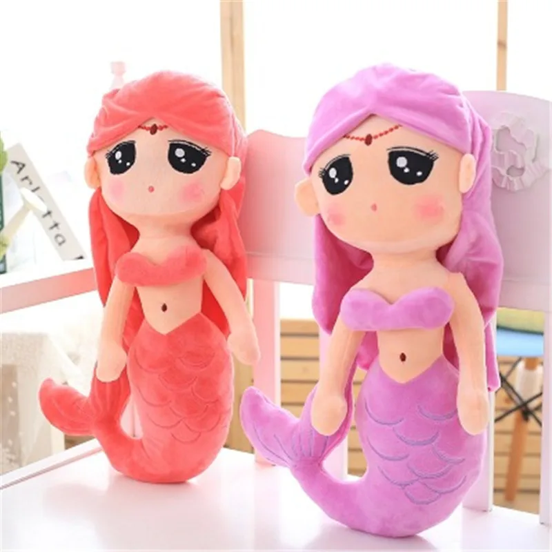 SBB new ocean Four colors cute sweet cartoon Mermaid Plush toys 100% cotton filling plush Cushion the gift for children Birthday