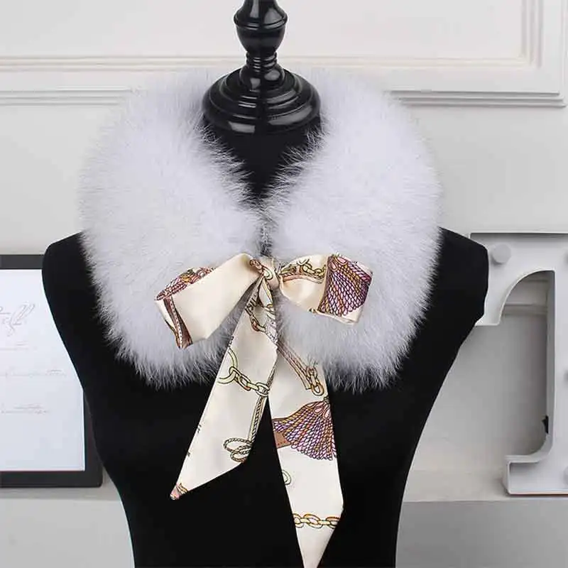 2024 the new hot selling fox fur collar, the natural fox fur collar, the real fur collar child, the winter fur scarf ribbon.