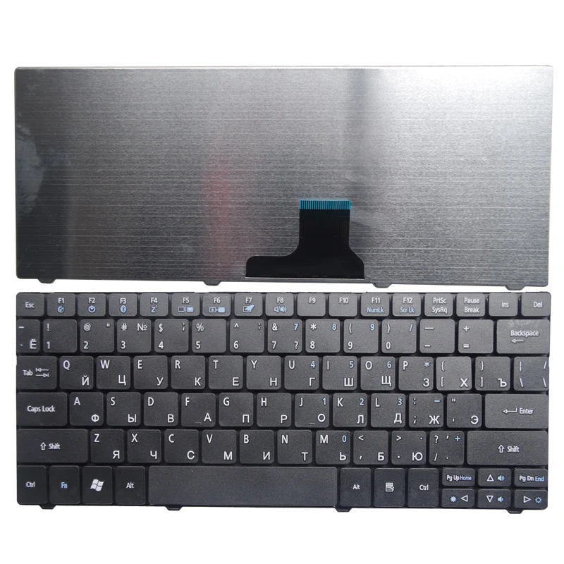 RU Black New Russian Laptop Keyboard For Acer For Aspire One ZA5 ZA8 MS2298 MS2297 MS2296 751 ZA3 752 753 722 721 1410