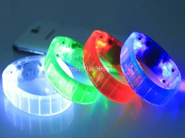 

500pcs/lot Free Shipping Newest Led Flashing Bracelet Bangle Wristband For Night Club Activity Party Bar Disco