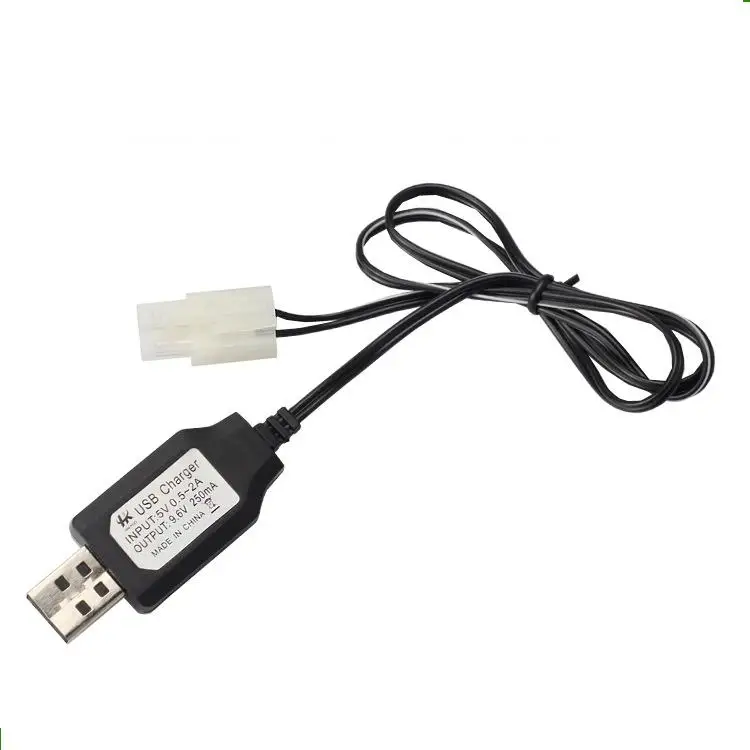 Caricabatterie USB con spina SM/JST/TAMIYA per batteria ricaricabile ni-cd/Ni-MH 3.6V 4.8V 6.0V 7.2V 9.6V 2 pezzi