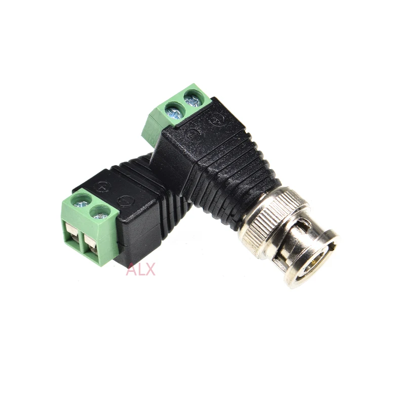 5PCS mini coax cat5 BNC cable to CCTV Coaxial Camera BNC Male Video Balun Connector adapter BNC PLUG