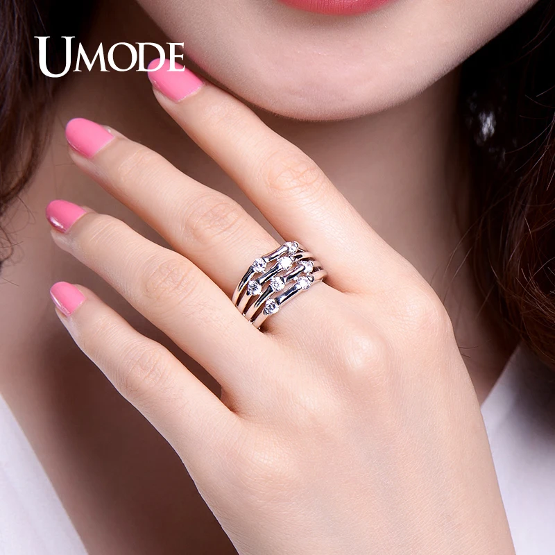 UMODE New Chic Skeleton Vintage Design Rings for Women Fashion Gilrs Trendy Jewelry Bague Femme Party Gifts UR0346