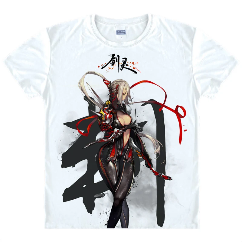 Blade Soul T-shirts kawaii Japanese Anime t-shirt Manga Shirt Cute Cartoon Pohwaran Jin Seo Yeon Cosplay shirts 41271180112 15