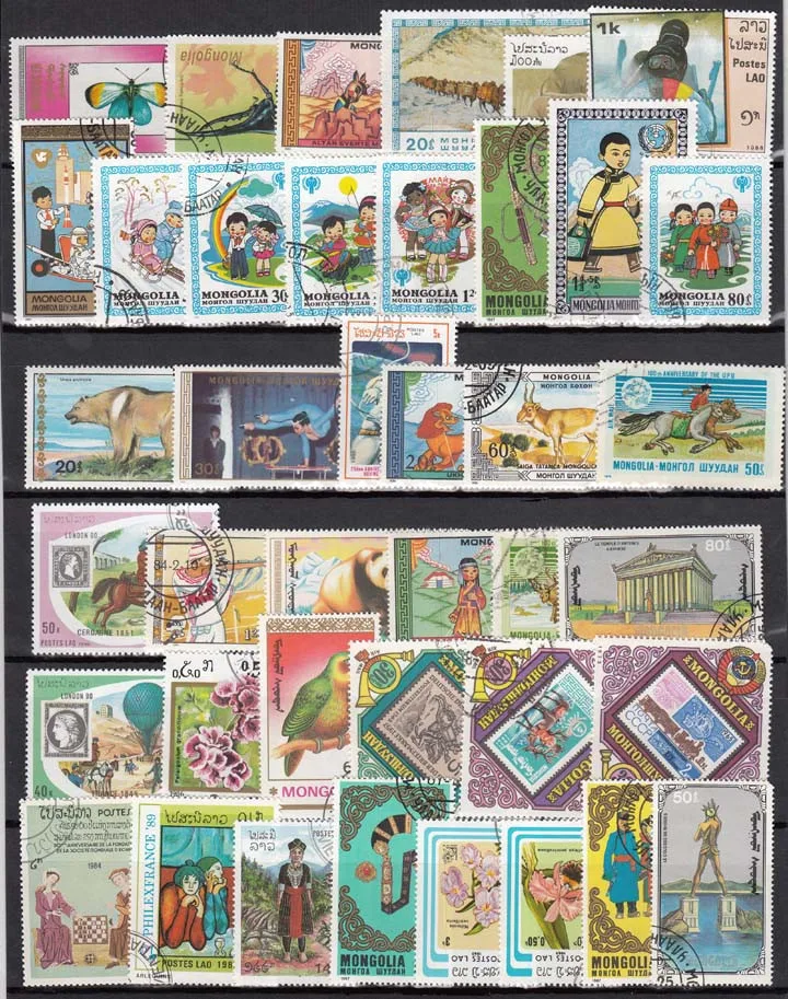 950 PCS / lot Lot All Different Postage Stamps With Post Mark In Good Condition For  Collection timbri stempel