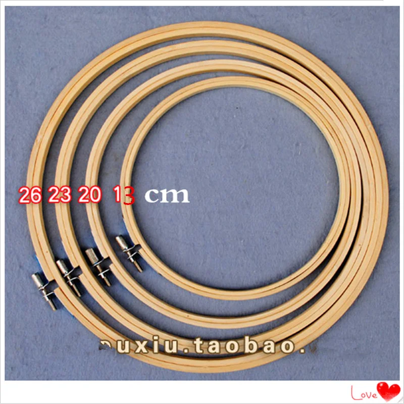 2016 new arrival zakka fashion natural bamboo made 4 pcs embroidery hoop for needlework as DIY accessories embroidered tool set