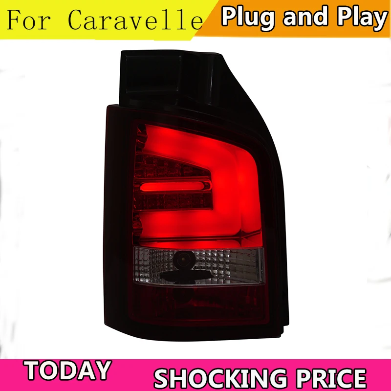 doxa For Volkswagen T5 Caravelle Multivan LED Tail Lamp Red White Color 2010-2014 Year SN