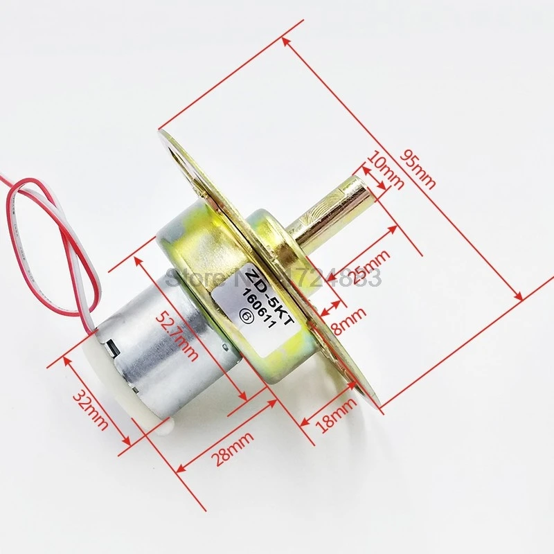 SVC Voltage regulator gear motor DC12V 25mm&33mm shaft length ZD-5KT 32ZY25