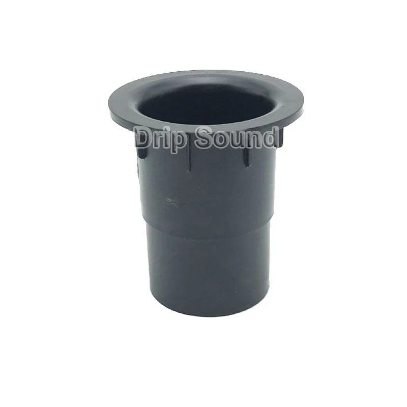 2pcs Speaker Port Tube Bass Subwoofer Audio Reflex Tube Loudspeaker Box Vent 40x55mm #Black