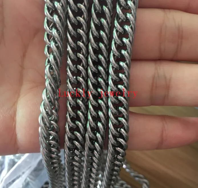 Heavy Jewelry 3 Meters Lot 7mm Stainless Steel Smooth Curb Link Chain Jewelry Finding /Marking DIY