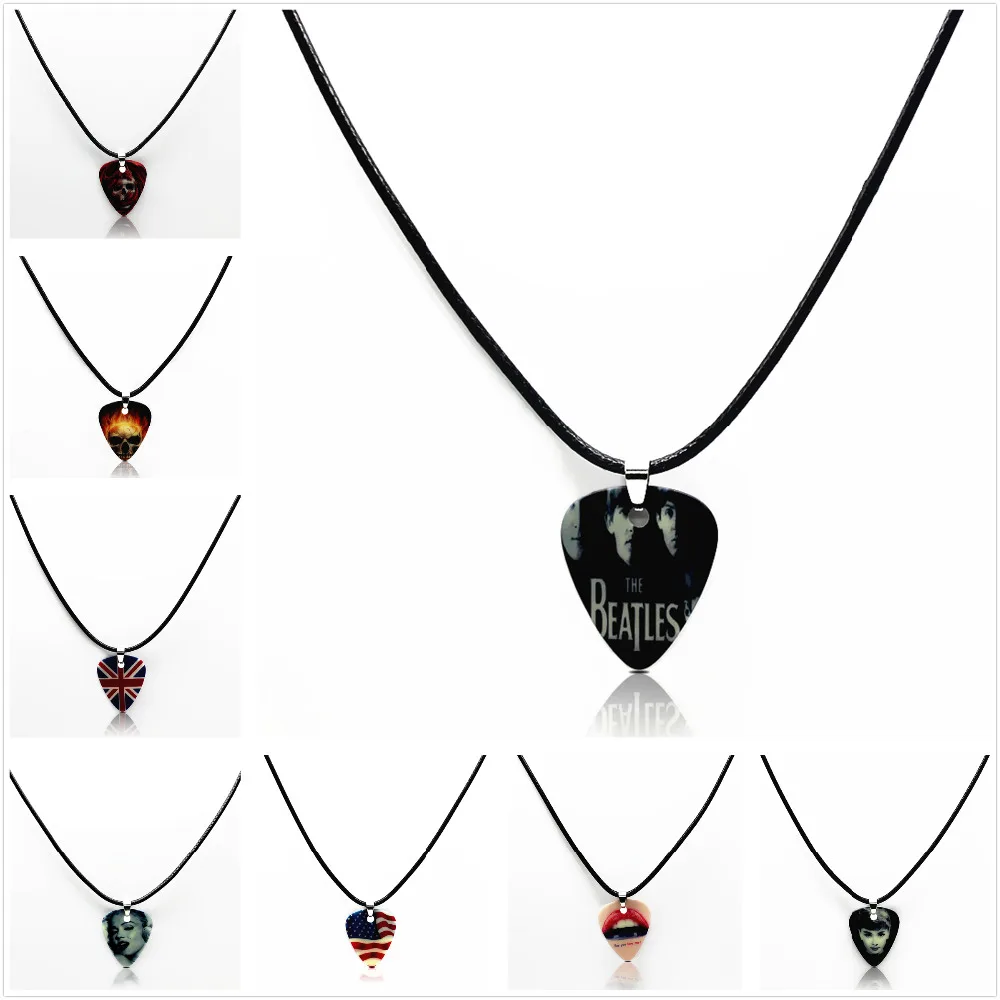 SOACH gift guitar picks Necklace Pendant Strips Chain Necklaces Jewelry  Guitar Accessories 1.0mm