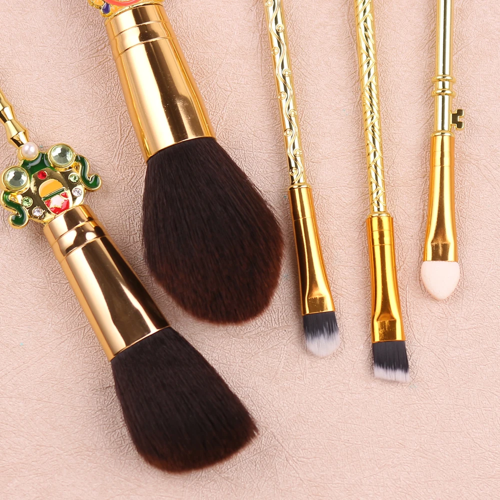 Disney Alice in Wonderland Makeup Brushes Set Soft Hair Foundation Blending Powder Eye Shadow Contour Concealer Cosmetic Brush