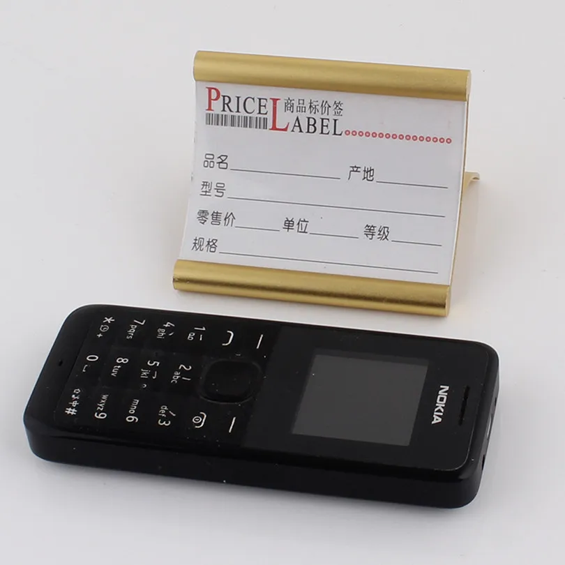 70*50mm L Shape Desk Sign Holder Card Display Stand Table Number Holder Small Price Label Card Paper Tags
