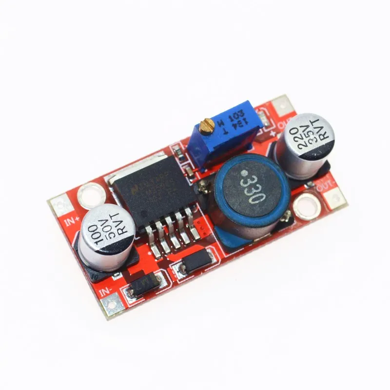 50PCS LM2596S DC-DC 3.6-46V 3A adjustable step-down power Supply module With reverse connection protection 5V voltage regulator