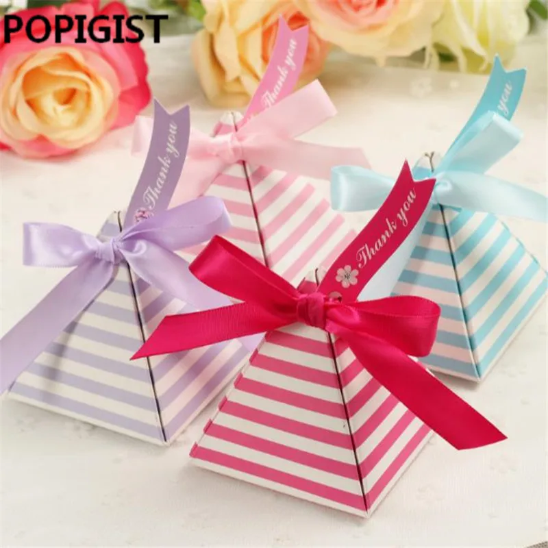 Superior quality candy box Party Favors Wedding Gifts for Guests Bridal Shower Birthday Party Candy Box Favors Decoration 50pcs