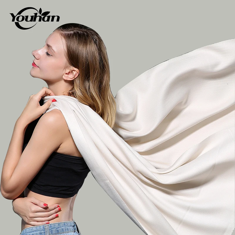 YOUHAN 2022 New Fashion Imitation Cashmere Women Scarf Autumn Winter Female Ladies Solid Scarves Travel Pashmina Shawl