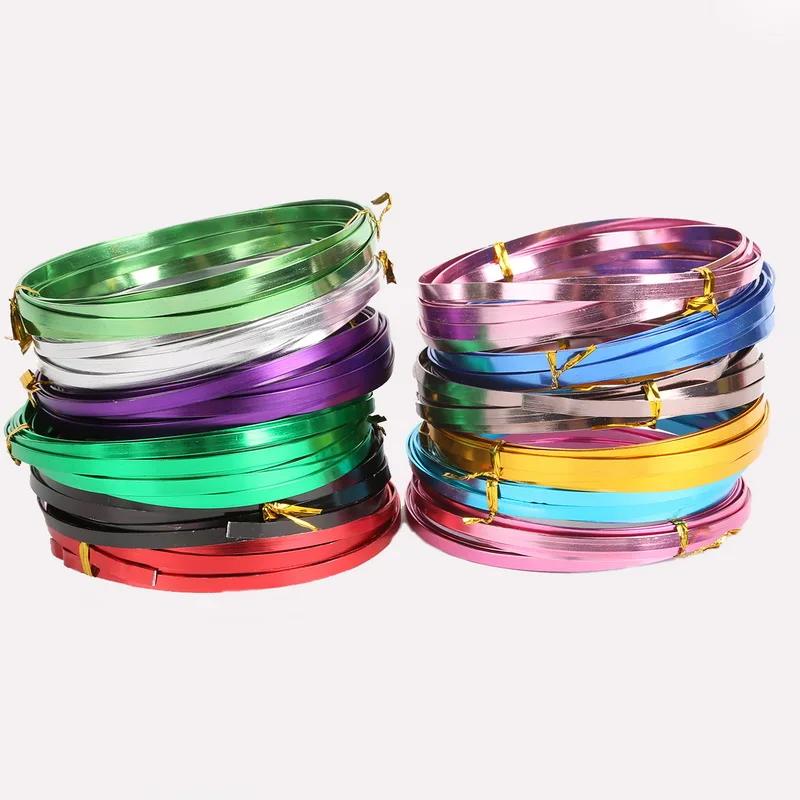 5mm Flat Aluminum Wire for DIY Necklace and Bracelets