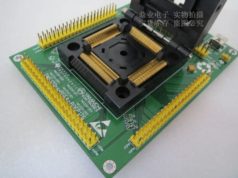 Clamshell TMS320F28335/4/3/2/5/TMS320C/28234 IC51-1764-1505-5 26*26MM YAMAICHI 0.5mm IC Burning Adapter test seat Socket bench