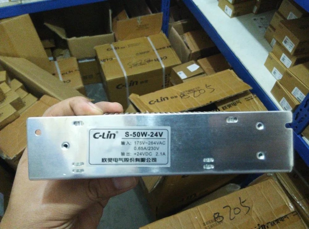 Brand new original authentic C-Lin  S-50W-DC24V    switching power supply