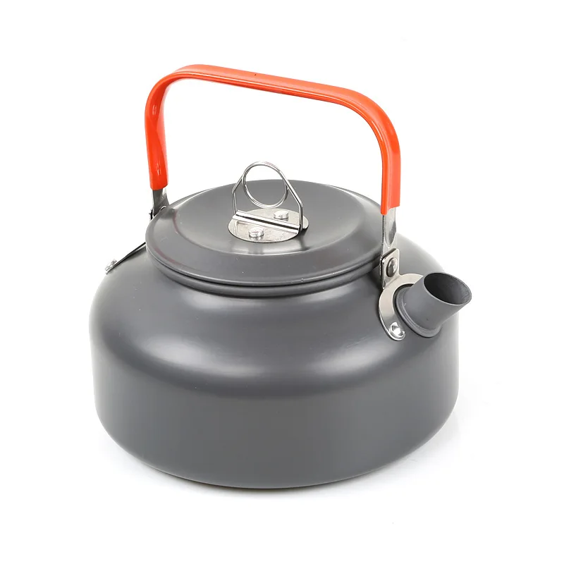 HEWOLF Outdoor Sarten Camping Cooking Pot Set 4 Camping Teapot Aluminum Pot High-quality Pot Combination Package Hiking