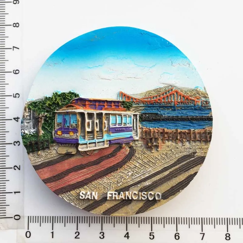 BABELEMI United States California San Francisco Fridge Magnets Sticker Souvenir Home Decoration Accessories