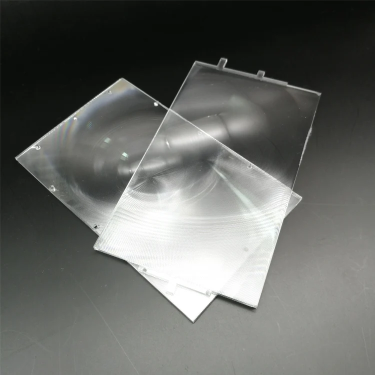 2pcs/set rectangle optical PMMA plastic fresnel lens with HD  4 inch professional diy projector kit lens