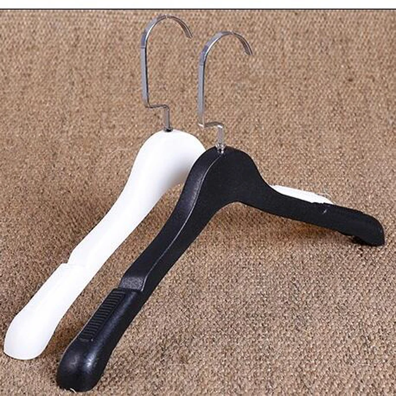 10pcs/lot Suit Wedding Dress Hanger Non-slip Wide Shoulder Plastic Adult Clothing store Hanger Pants Hanger