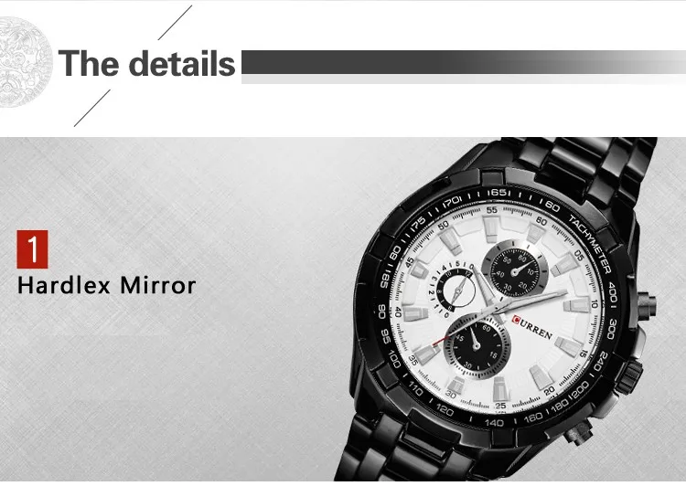 2022CURREN Top Marke Quarzuhr Männer Wasserdichte Sport Military Armbanduhr Männer Business Edelstahl Männliche Uhr Reloj Hombre – Detail 8