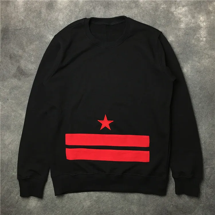 

New Baolideng Men star striped patch gentleman Hoodies Hoody hooded Sweatshirts velvet Cotton Drake Thicken Fleece #E13