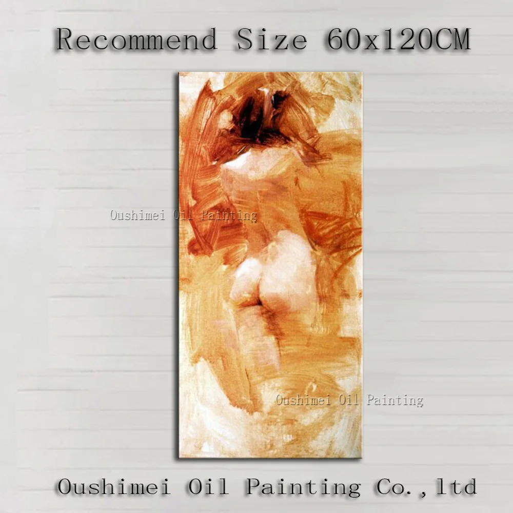 

Free Shipping High quality Modern Portrait Oil Painting On Canvas Abstract Nude Sexy Canvas Painting For Wall Decoration