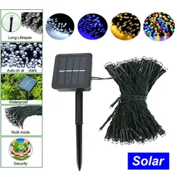 Solar LED String Light Christmas Light Garland 50/100 LED Fairy Lights With Battery Outdoor Garden Party Tree Wedding Decor