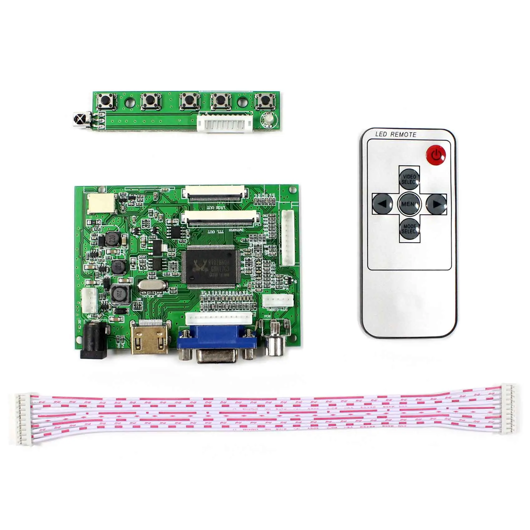 Płyta kontrolera LCD HD MI + VGA + 2AV do panelu LCD EJ080NA-04C HJ080IA-01E 1024x768