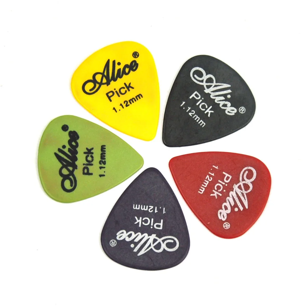 

Lots of 100pcs Alice AP-T 1.12mm Heavy Delrin Guitar Picks Plectrums Mixed Colors