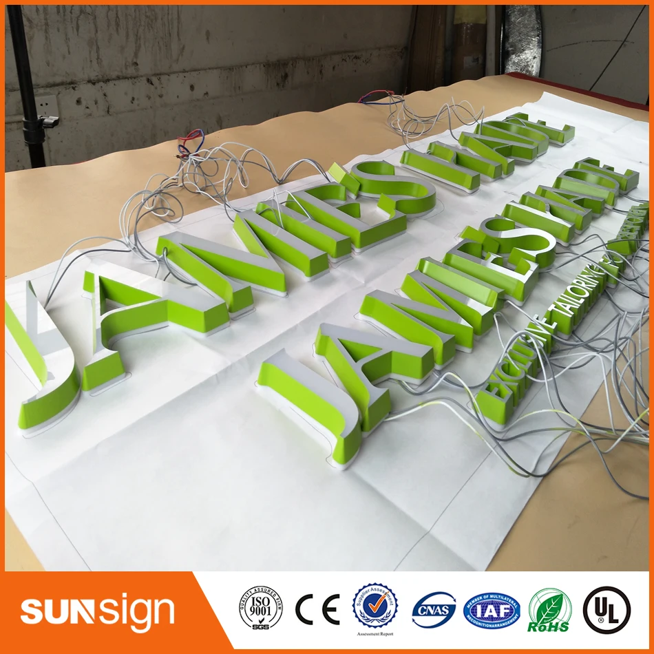 Mini Extremely Durable acrylic led sign channel letter