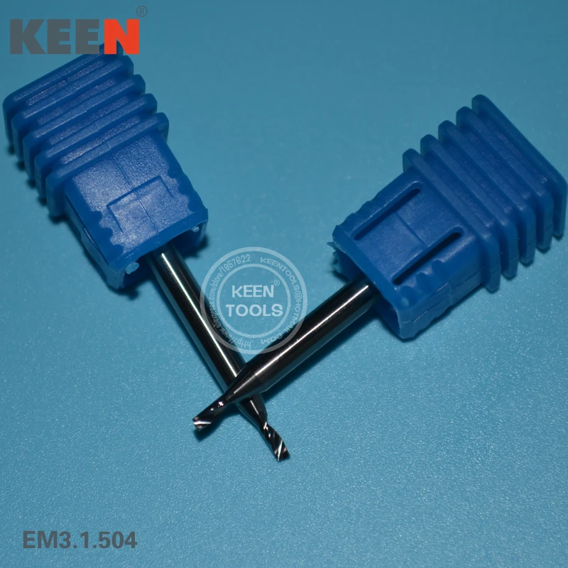 

EM3.1.504mm End Mill Tungsten Steel Single Flute Spiral Drill Bits CNC Router Cutter For Acrylic,PVC