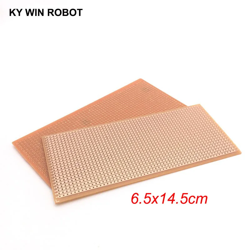 

1pcs DIY 6.5x14.5 6.5*14.5CM Prototype Paper PCB Universal Experiment Matrix Circuit Board Single Row Continuous Hole 65x145mm
