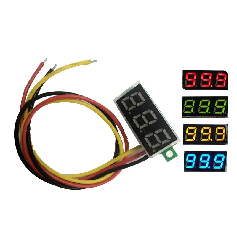 1PCS 0.28 "LED DC 0-100V Digital Voltmeter Panel Meter ROTE FARBE